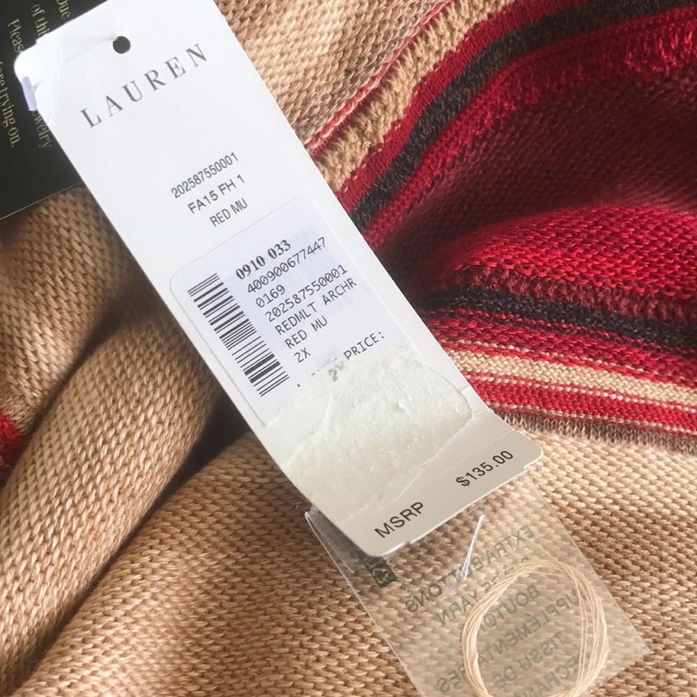 SOLD Lauren Ralph Lauren striped sweater - Picture 8 of 8